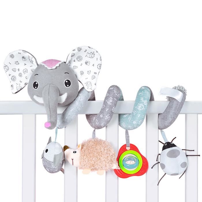 Jouets de Poussettes,4pcs Jouets Doux de hochets Landau Animales,Bébé à Jouets de Poussettes,4pcs Jouets Doux de hochets Landau Animales,Bébé à