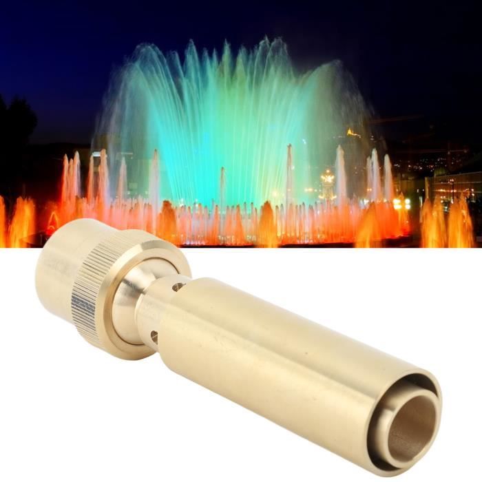 Buse En Laiton Pour Bassin Ou Piscine - Tête D'arrosage Universelle DN8, Colonne D'eau Double Couche, Facile à Visser