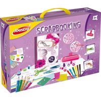 Coffret Scrapbooking Joustra – Maxi Kit Créatif Pour Enfants Dès 5 Ans – Carnets, Tampons, Gaufrage, Découpage – J41521