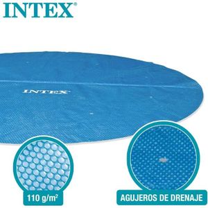 Bâche à Bulles Intex 470 X 470 Cm – Couverture Solaire Piscine Ronde 4,88 M – Économie Chaleur