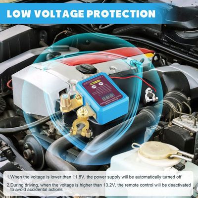 Disjoncteur De Batterie Télécommandé 12V 240A - Coupe-Circuit à Distance Avec Affichage LED, Pour Voiture, Camping-car, Bateau