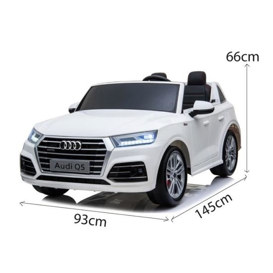 Audi Q5 24v Deux places Blanc - Voiture électrique pour enfant avec  batterie 24v et télécommande - Cdiscount Jeux - Jouets