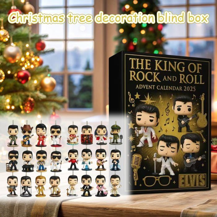 Calendrier De L'Avent Blackp Music 2025 - 24 Décorations De Noël En Acrylique Pour Fans - Compte à Rebours Festif