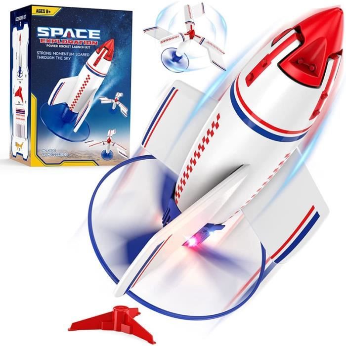 Blanc - Lanceur de fusée électrique pour enfants, jouet de fusée à