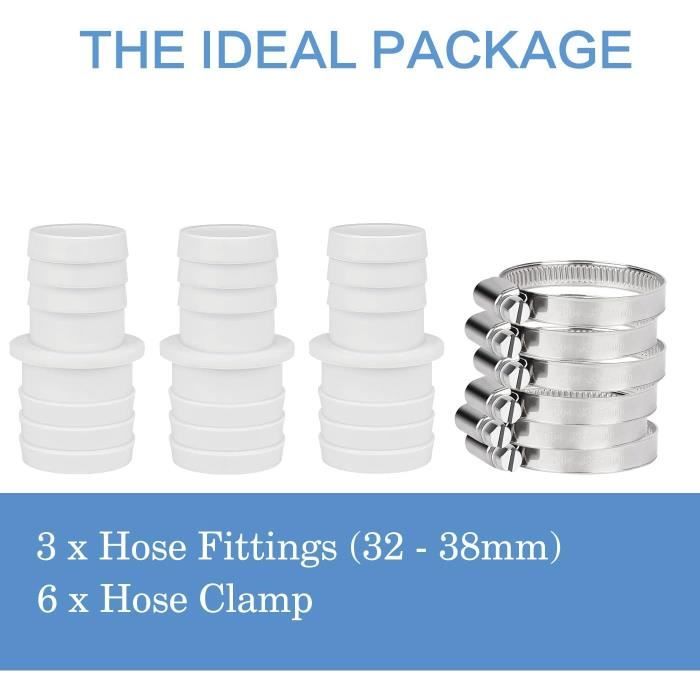 Lot de 6 Raccords à compression pour Tube 7,6/12,7mm - G1/4 Alphacool HF TPV Metal (Noir) à prix bas