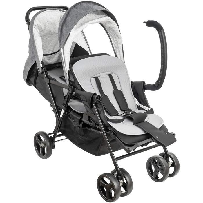 Moby System Poussette Jumeaux MARGARET Double Twin B b de 6 36