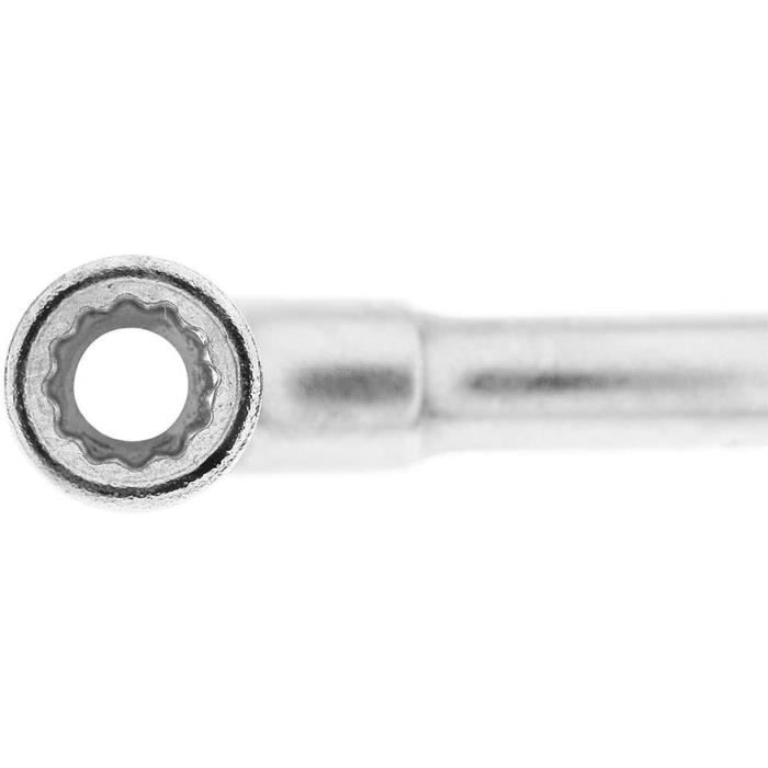 Clé à Pipe Débouchée 19 Mm RHINO – Chromée Vanadium 6/12 Pans – Garantie à Vie – Passage Tige Filetée