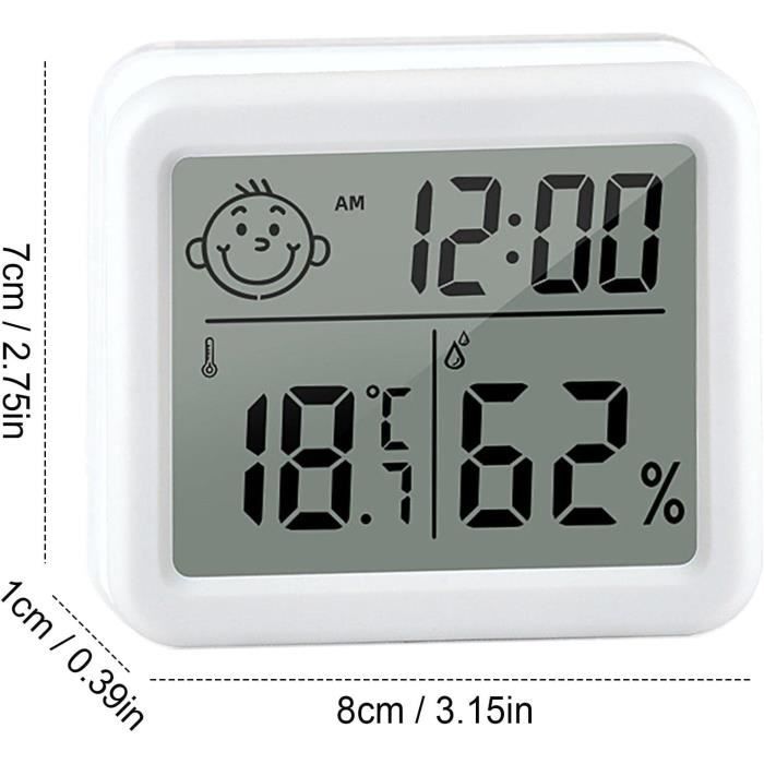 Thermomètre hygromètre Bluetooth Numérique Interieur avec sonde et écran  LED, avec exportation de données et notification d'alerte - Cdiscount  Bricolage