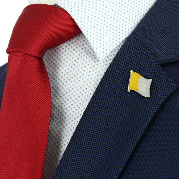 CLJ - Pin's - Drapeau Vatican flottant - Vatican - Unisexe - Drapeaux ...