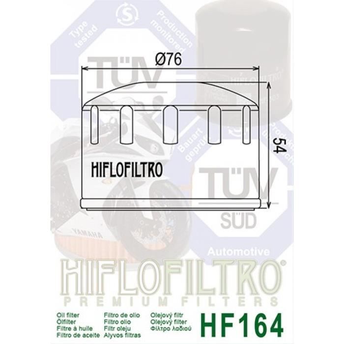 Filtre à huile Hiflofiltro pour Scooter Yamaha 530 Tmax 2017 à 2020 Neuf - Auto