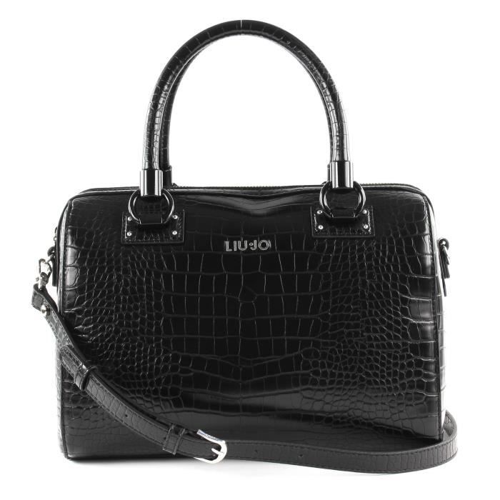 LIU JO Isola Satchel M Nero 80259 sac a main Noir Cdiscount Bagagerie Maroquinerie