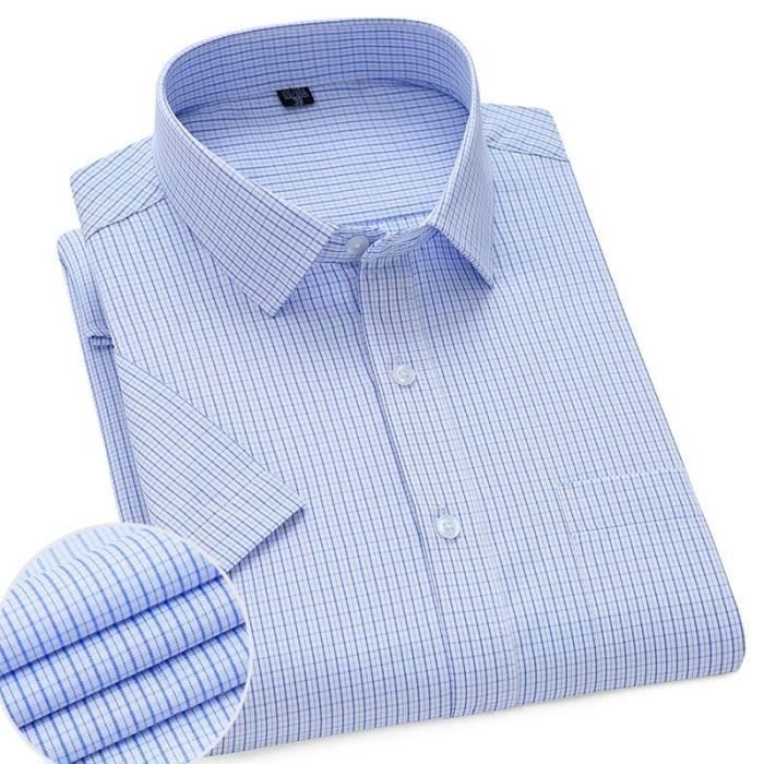 Achat Chemise à manches courtes à carreaux verte en gros