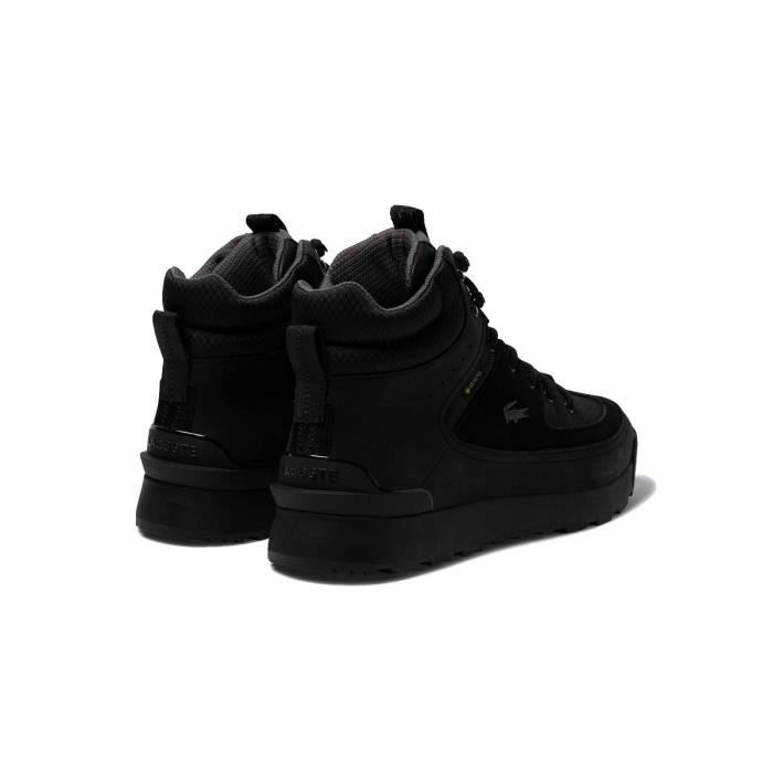 LACOSTE Basket Homme uni Noir Cdiscount Chaussures