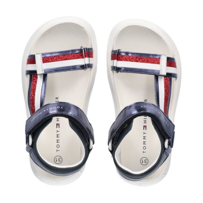 Sandales velcro fille Tommy Hilfiger blu multicolor Blu