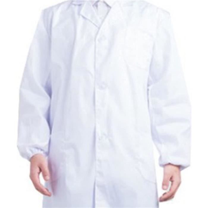 BLOUSE BLANCHE LYCÉE Coton, Blouse Chimie Laboratoire, Femme Homme