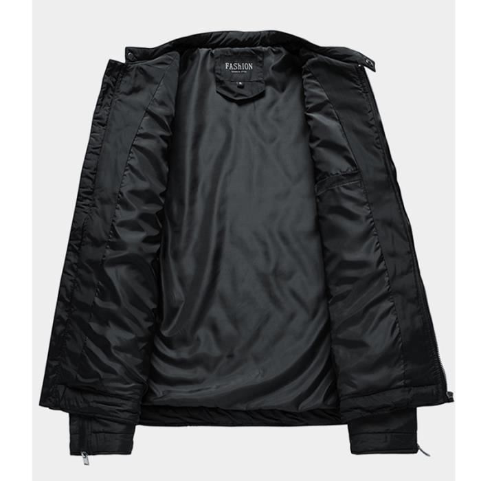 Doudoune Homme L ger Hiver Col montant Manches longues Casual