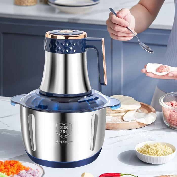 Hachoir a Viande Electrique Mini,Coupe-légumes pour,Fruits Broyeurs