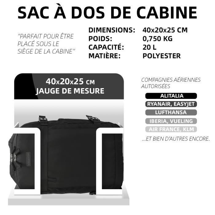 10 Kg Taille Bagage Cabine Valise Cabine Ryanair Taille Dimension