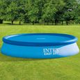 Bâche à bulles INTEX pour piscine hors sol ronde, diamètre 366 cm - Couverture de piscine solaire-2