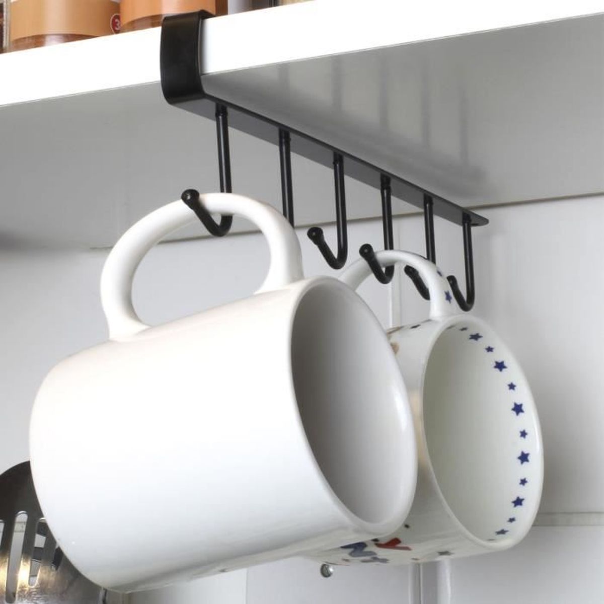 Igadgitz Home U7165 Porte Tasse Suspendu Metal Ensemble De 2