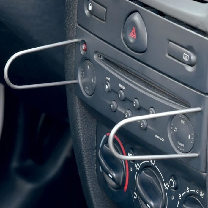 Outil de démontage d'autoradio en alliage, 2 pièces, libération flacon de  CD à élasticité, distraptool de CD de voiture prédire - AliExpress