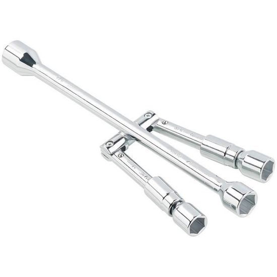 Clé à Écrous De Roue Pliable Universelle 14 Pouces - Croix De Pneu 4 Voies Pour Voitures, Camions, SUV Et Camping-Cars