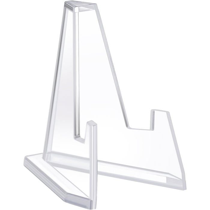 Lot de 30 mini chevalets en acrylique transparent pour présentation de pièces de monnaie, support d'affichage multifonction transparent
