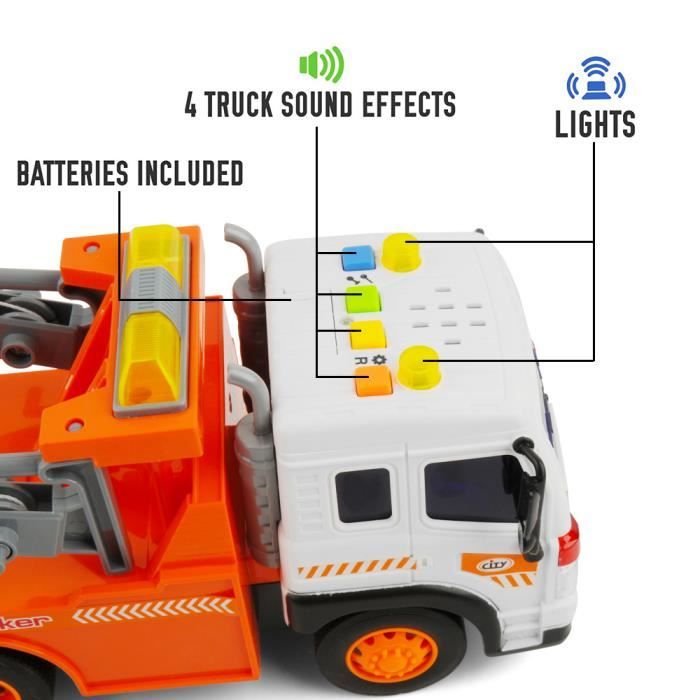 Depanneuse Camion Tracteur Porteur jouet garcon fille voiture electrique Avec Son Et Lumiere1 16 Jouet de 2 3 4ans Cdiscount Jeux Jouets