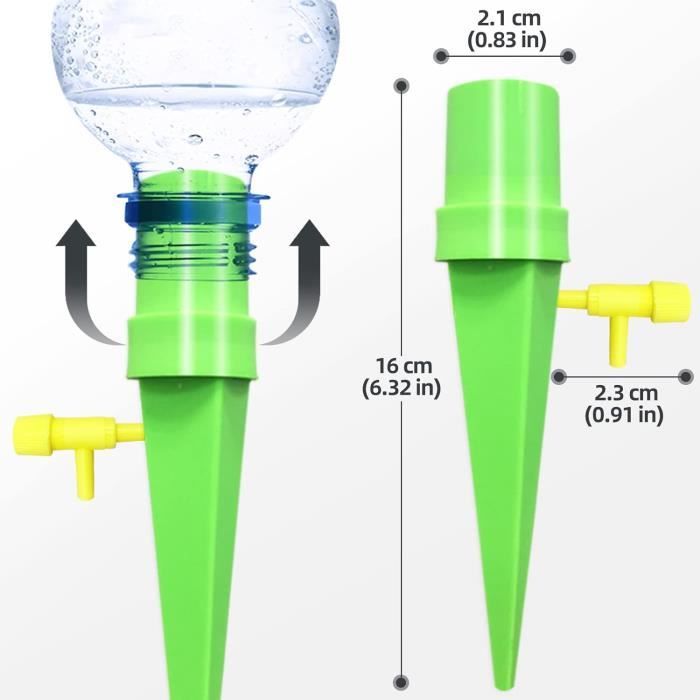 Kit De 20 Arroseurs Goutte à Goutte Pour Bouteilles – Arrosage Automatique Réglable, Pour Plantes Intérieur/extérieur