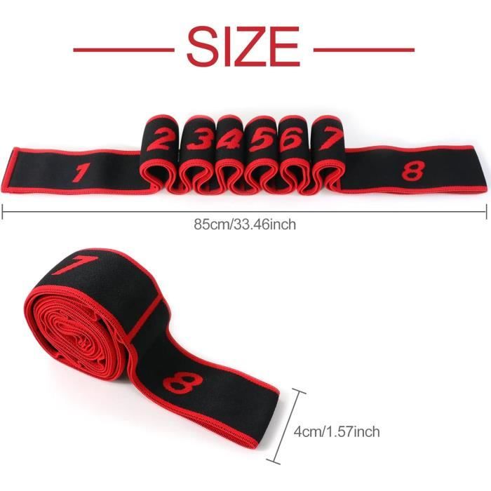 Elastique De Musculation Progressive Bandes élastiques Durable Bande Elastique Musculation Sangle D'exercice Fitness 9 Niveaux De Forces Ban Bandes élastiques Fitness Elastique De Force