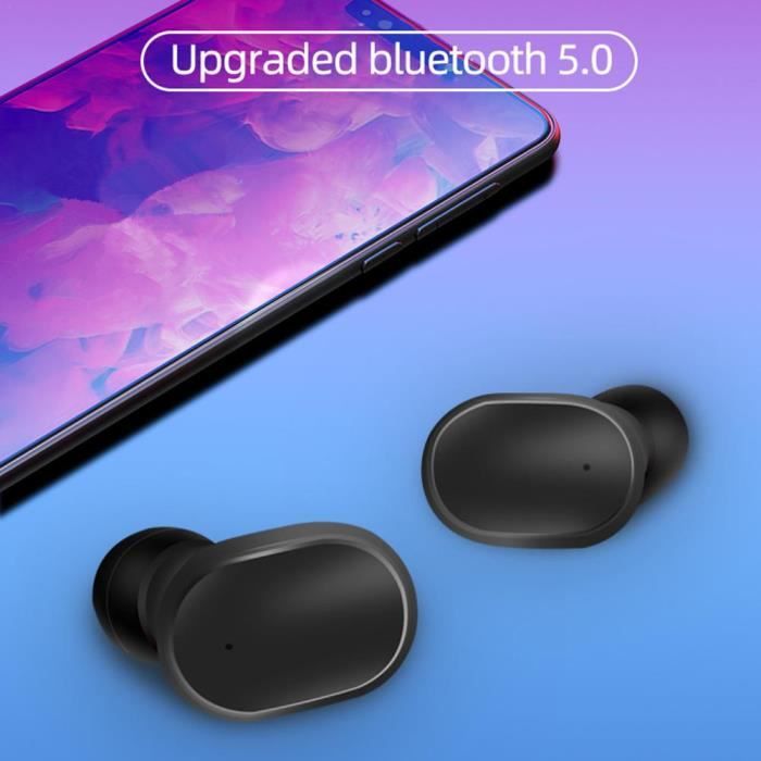 Oreillette Bluetooth noir pour iPhone, Samsung, , Xiaomi