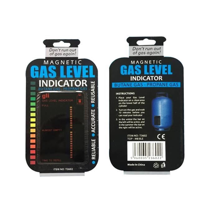 Indicateur de niveau de liquide du réservoir de gaz propane Dispositif de  mesure de gaz de bouteille magnétique