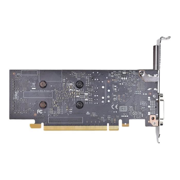 EVGA Carte Graphique EVGAGeForce GT 1030 2 Go GDDR5 Format Low Profile 1 29 GHz Materiau 64 bit Largeur de bus HDMI DVI Cdiscount Informatique