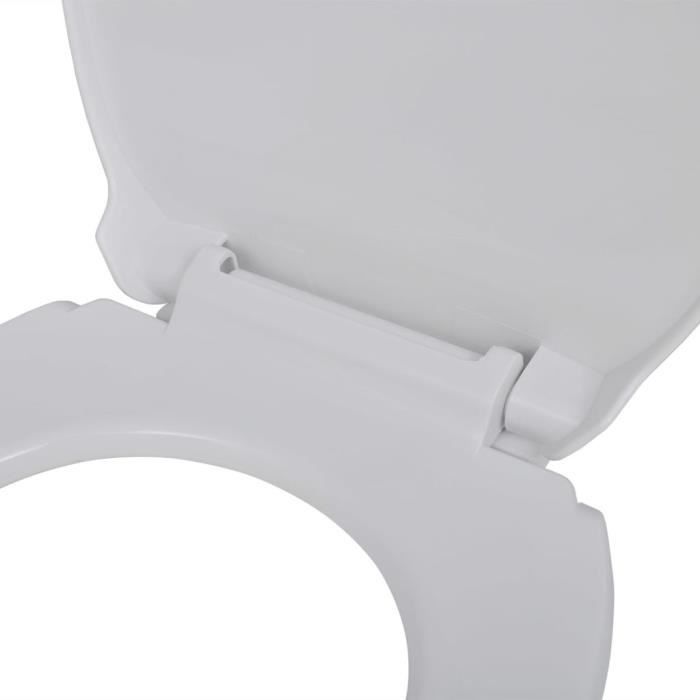 Abattant WC fermeture en douceur 46 x 34 cm Blanc Ovale 110 170