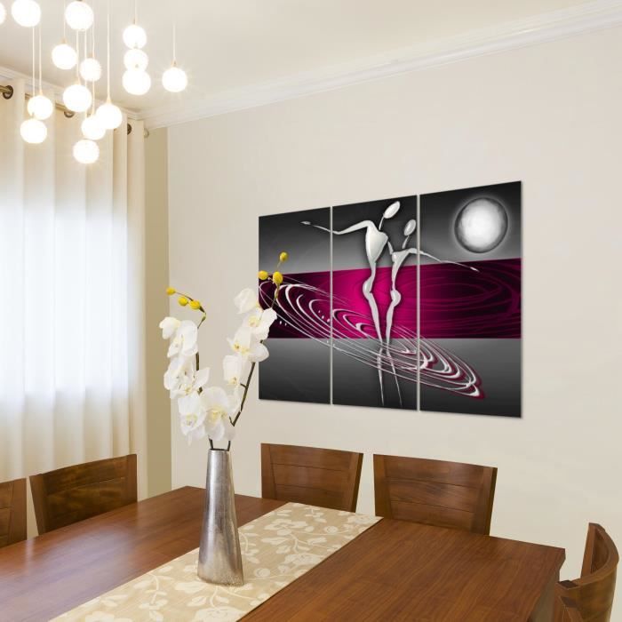 Impression sur toile tableau sur toile châssis orange art abstrait peinture 266 cuisine chambre à coucher salon couloir 75 x 100 cm | Leroy Merlin