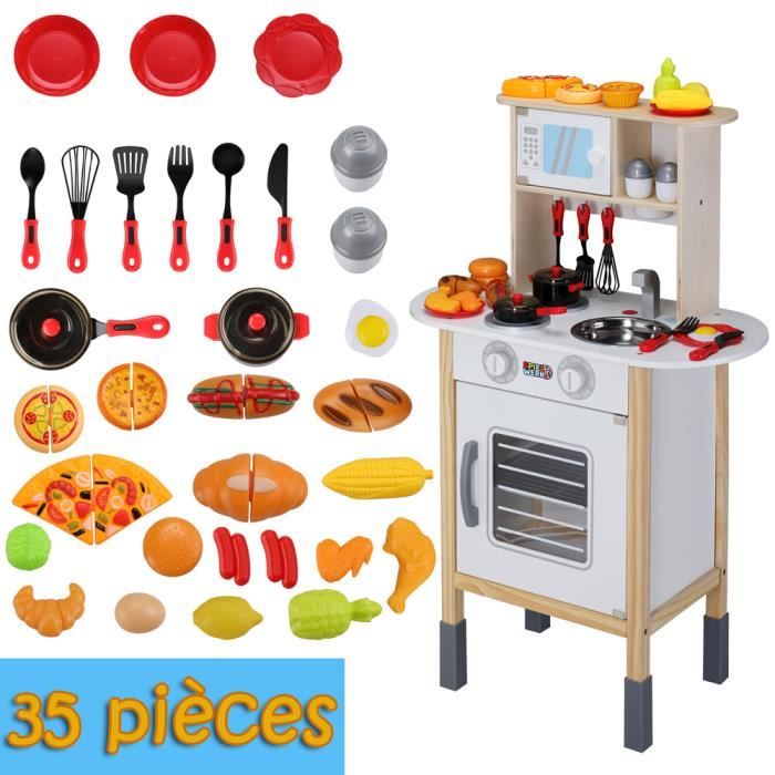 Jouet de Cuisine Enfant Plastique 51Pcs Kit de Jouet Ustensiles Alimentaires  Jouets Dinette à Jouer Cadeau pour Enfants Fille Garçon - Cdiscount Jeux -  Jouets