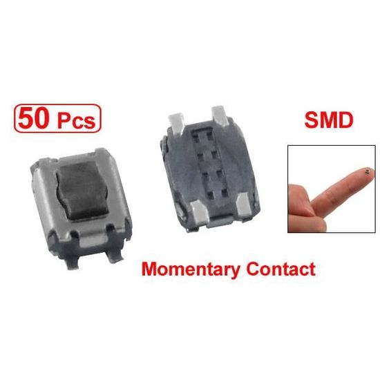 20Pcs 7 mm x 3.5 mm x 3 mm Tact Switch SPST momentané bouton poussoir SMD SMT Tactile