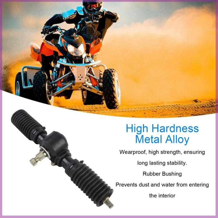 Go Kart Crémaillère De Direction 500 Mm Direction Assistée Crémaillère Pignon Assy 30T Poli Fit Pour DIY 110cc-250cc Go Kart Karting ATV UTV Quad Bike