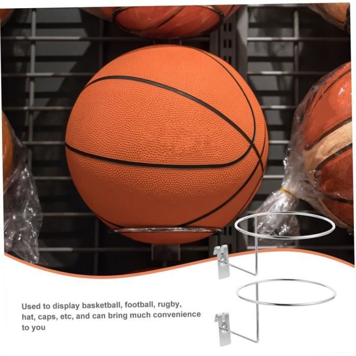 Lot de 3 supports muraux pour ballon de basket-ball - Affichage de la balle  de sport - Noir - Pour basket-ball, football - Cdiscount