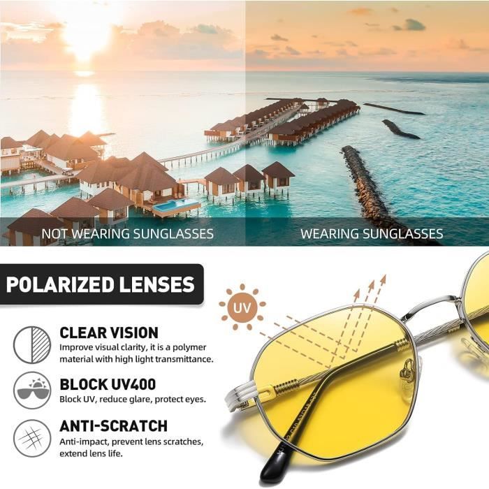 Visage 2025 hexagonal lunettes