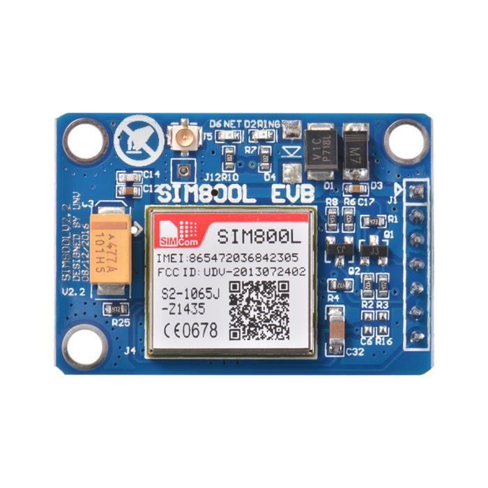 Sim800l Revb Raspberry Module GSM GPRS - SIM800L - Quad-Bande - Antenne IPEX - Compatible ...