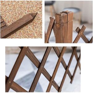 Lot De 2 Treilles En Bois Extensibles - Dimensions 1,8m X 0,6m - Pour Plantes Grimpantes Ou Séparation De Jardin
