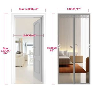 Moustiquaire Porte Magnétique 275x290cm Blanc Moustiquaire à