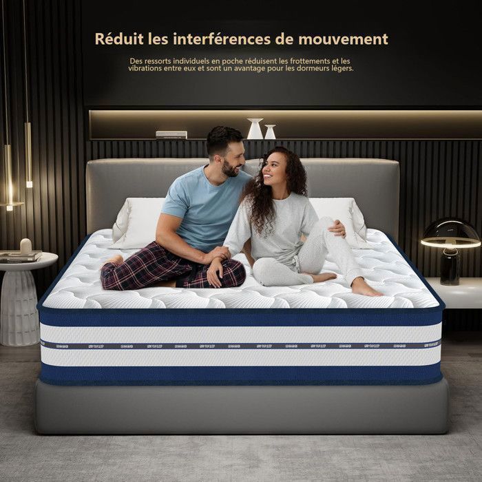 Matelas, épaisseur 140 X 190 X 7,5 Cm, Mousse à Mémoire De Forme Ergonomique Lavable Antiallergique