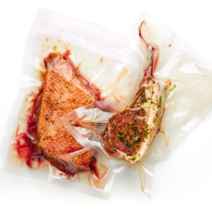EVESONA Sacs Sous Vide Alimentaire 20x30 Cm Lot 100 – Gaufrés 3 Mm Épais, Sans BPA LFGB, Congélation & Cuisson Sous Vide Jusqu'à 95°C, Compatibles Toutes Machines