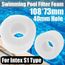 10.8*4*7.3cm couche lavable Piscine Filtre En Mousse Éponge Cartouche Mousse