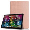 Antichoc Housse Lenovo Duet Chromebook 10.1 - Étui pour tablette avec Support à trois volets - Or rose-0