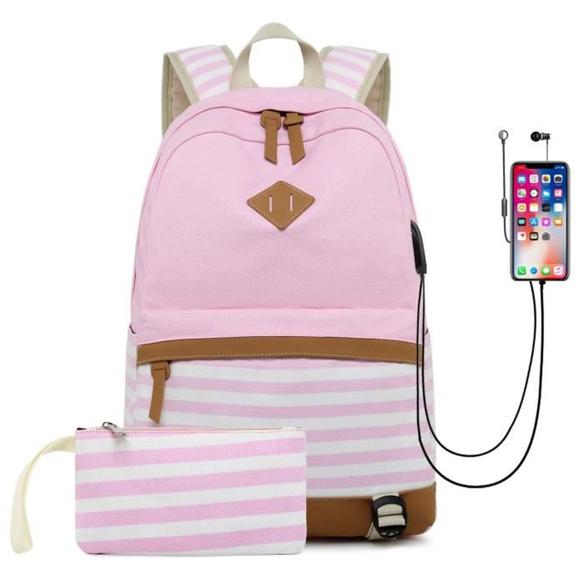 Sac A Dos Pour Ordinateur Portable Sac A Dos Sport Universitaire Sac A Dos Impermeable Sac A Dos Decontracte Pour Femmes Rose Rose Achat Vente Sac A Dos 2008829091214