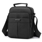 TSINCHIN Sacoche homme bandouliere noir petite taille tissu pour Les Loisirs Vacances Excursion Marche Randonnée