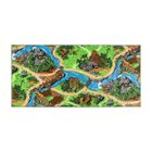 Tapis de Jeu Enfant 95x200cm, Dino - Tapis Circuit Voiture - Lavable - Antidérapant - Carpet Studio